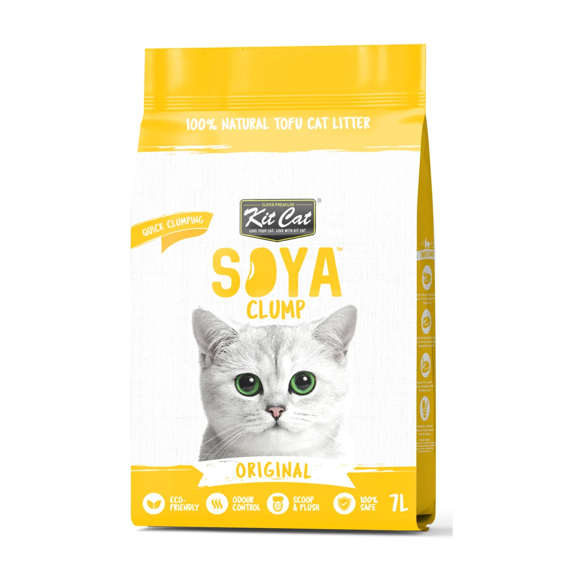 Kit Cat Soya Clump Original tofu cat litter 7 L bag