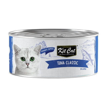 Kit Cat Deboned Tuna Classic Aspic wet cat food 80g can