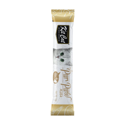 Single sachet of Kit Cat Purr Puree Plus Urinary Care Chicken lickable cat treat