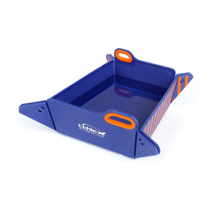 L'Chic Chop2Bowl folded into a portable pet feeding bowl
