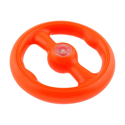 Orange L'Chic LED Floating Ring dog chew and fetch toy with central flashing light for water play