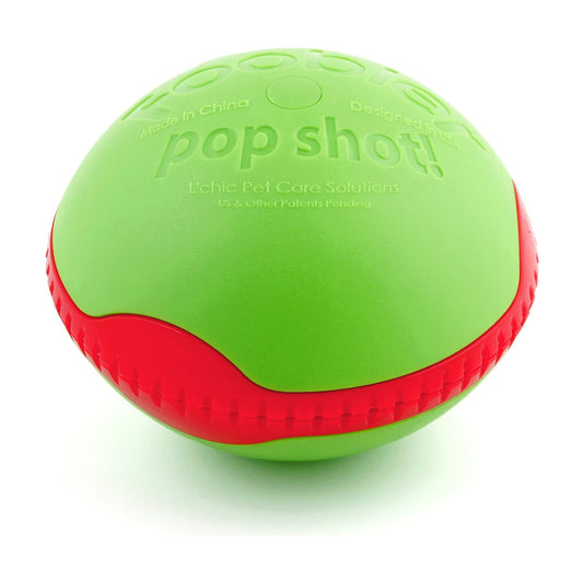 L’Chic Foobler Pop Shot green and red timer treat dispenser for dogs and cats