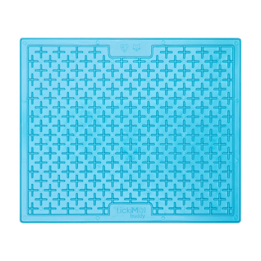 LickiMat Buddy XL turquoise slow feeder lick mat top view extra large for dogs