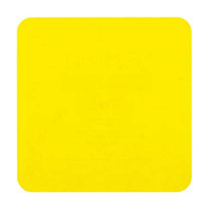 Back of LickiMat Catster Cat yellow showing authentic branding and product details