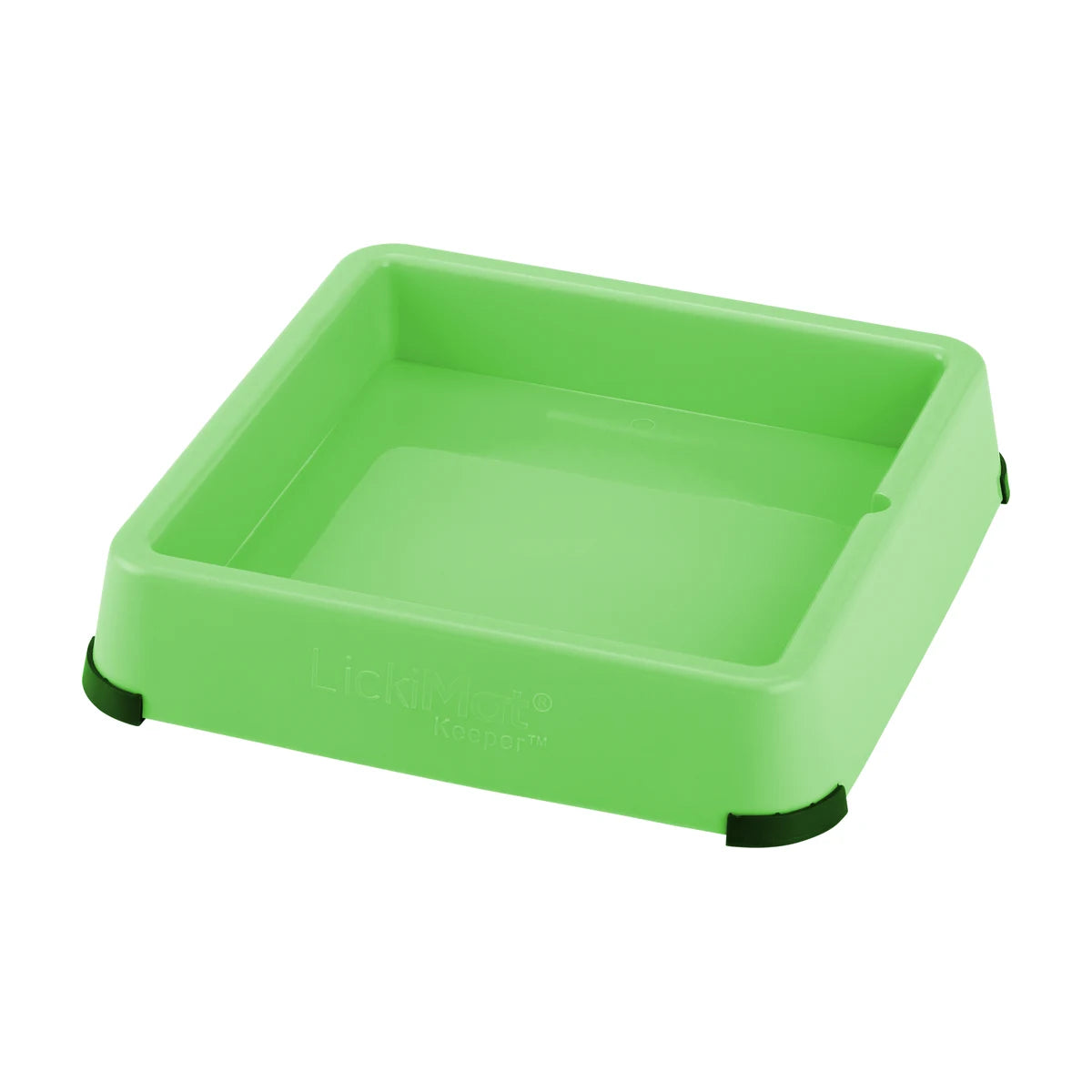 LickiMat Keeper in Green, sturdy non slip frame to stop lick mats sliding and lifting