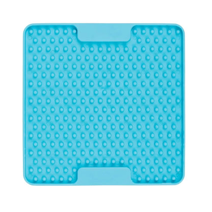 LickiMat Mini Soother 15cm turquoise lick mat for small dogs slow feeding and calming enrichment
