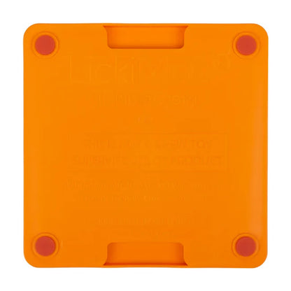 Back view of LickiMat Mini TUFF Soother showing suction cups to help keep the mat in place while your pet licks.