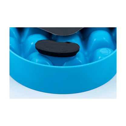 Close up of non slip rubber foot on LickiMat SloDog Small for better grip on smooth floors