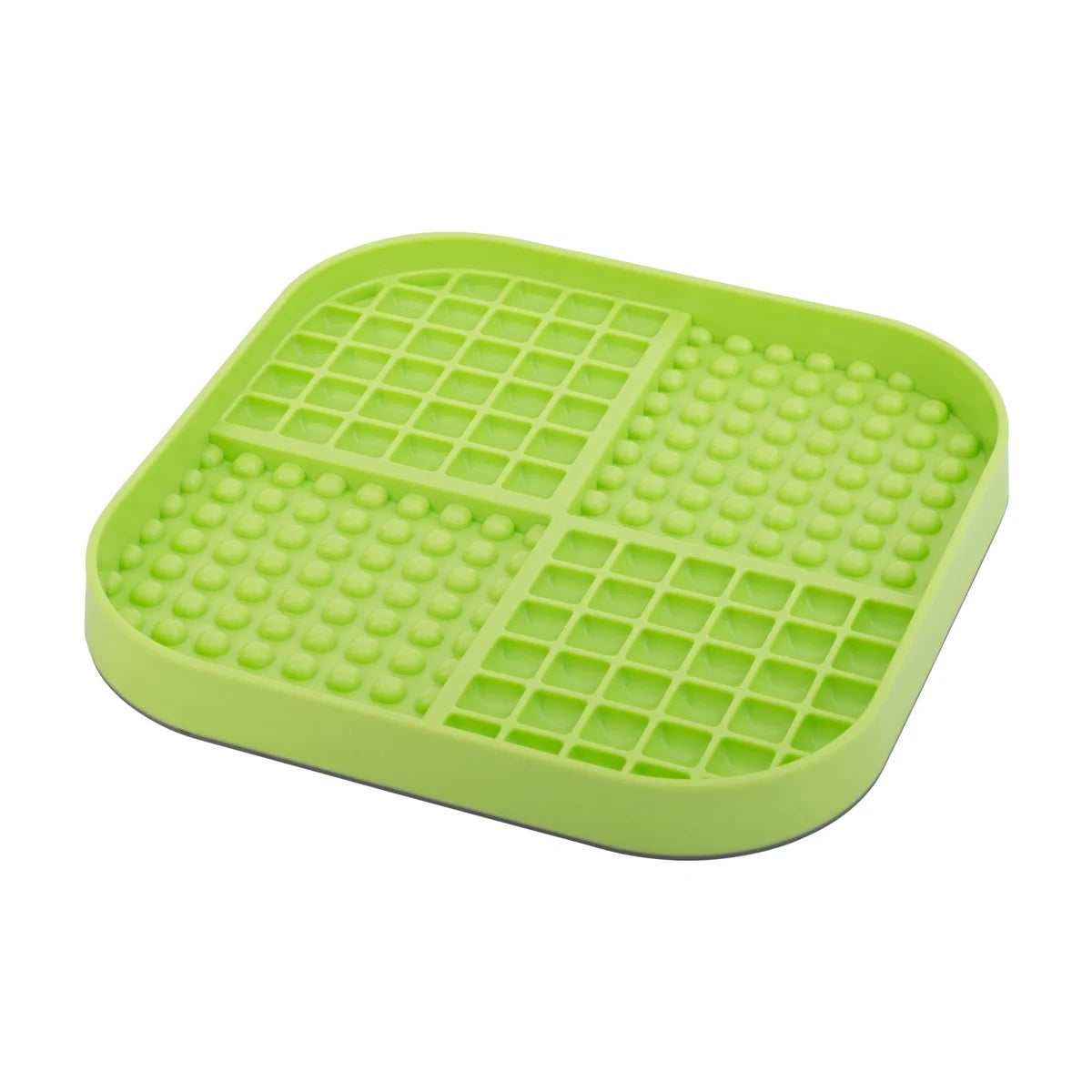 LickiMat Slomo XL green top view slow feeder dog mat for enrichment feeding