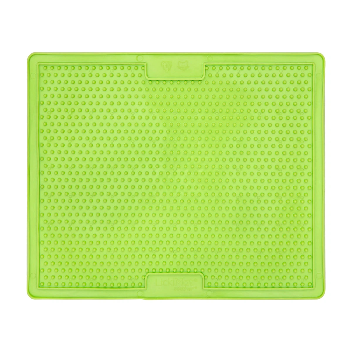 LickiMat Soother XL green lick mat for calming enrichment and slow feeding 30cm x 25cm