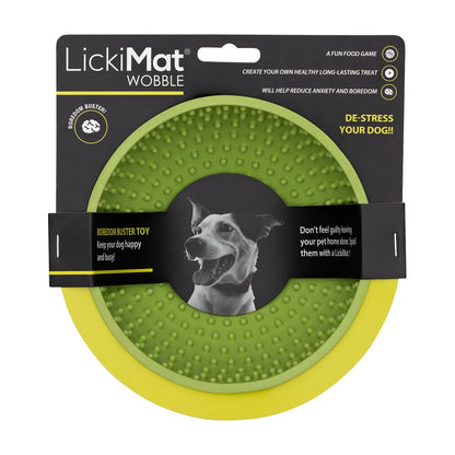 LickiMat Wobble packaging showing authentic product green