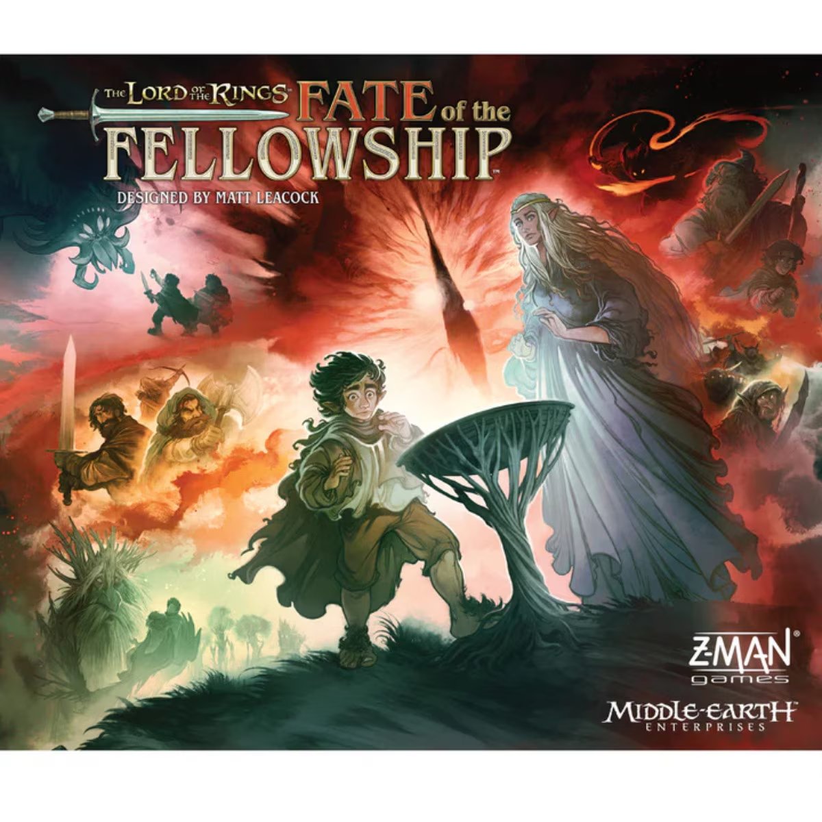 The Lord of the Rings Fate of the Fellowship board game front cover