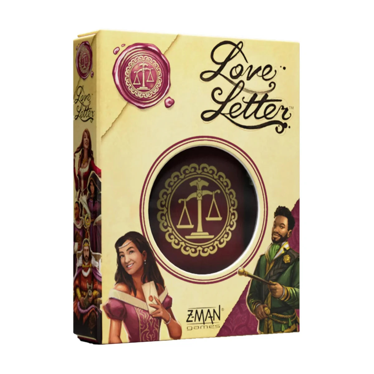 Love Letter Classic card game box by Z-Man Games featuring the Princess and royal character artwork