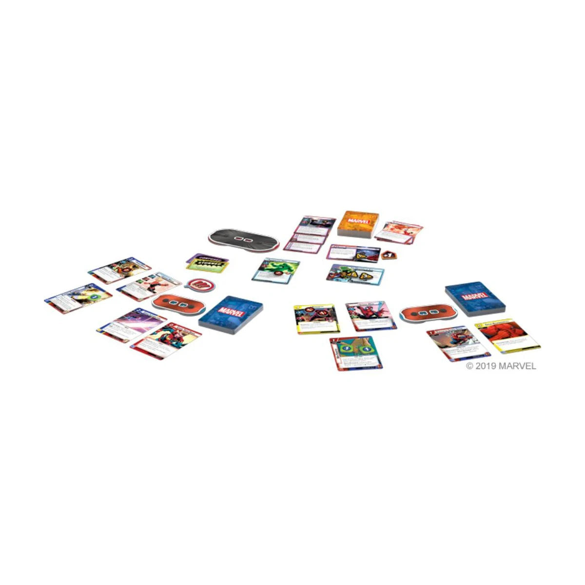 Marvel Champions cooperative card game tabletop setup