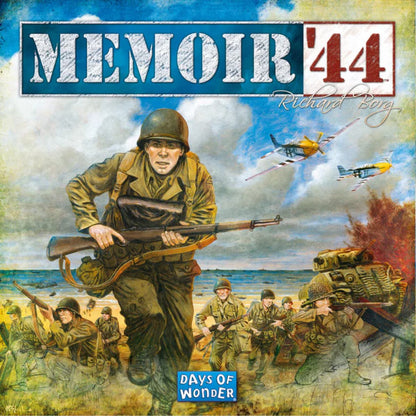 Memoir ’44 Refresh cover art showing World War II soldiers, tanks and aircraft by Days of Wonder