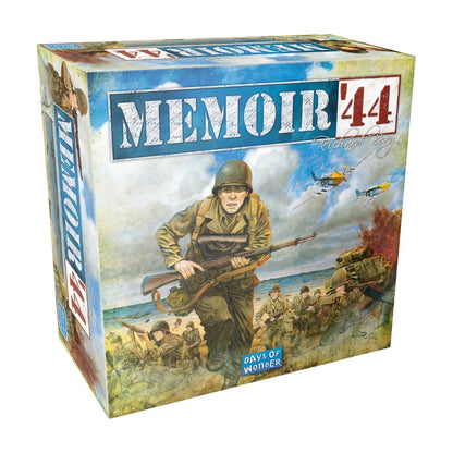 Memoir ’44 Refresh WWII strategy board game box front with soldier, tanks and aircraft artwork