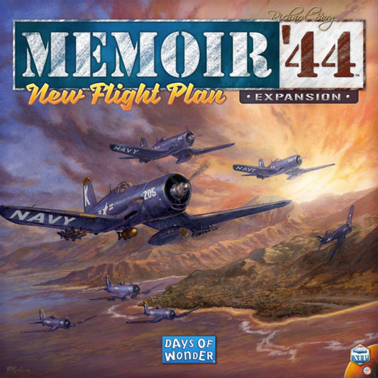 Memoir ’44 New Flight Plan expansion front cover showing WWII aircraft artwork for the Days of Wonder air combat add-on