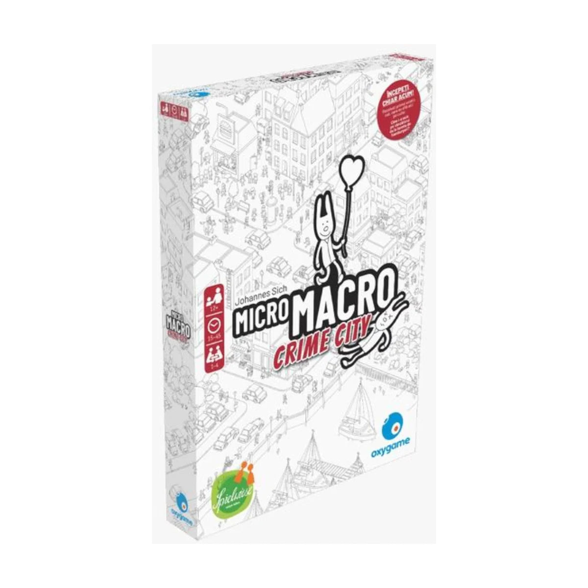 MicroMacro Crime City cooperative detective board game box with hidden object city artwork for mystery puzzle play