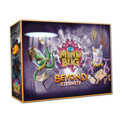 Mindbug Beyond Eternity standalone expansion card game box for 2 player tactical creature duels