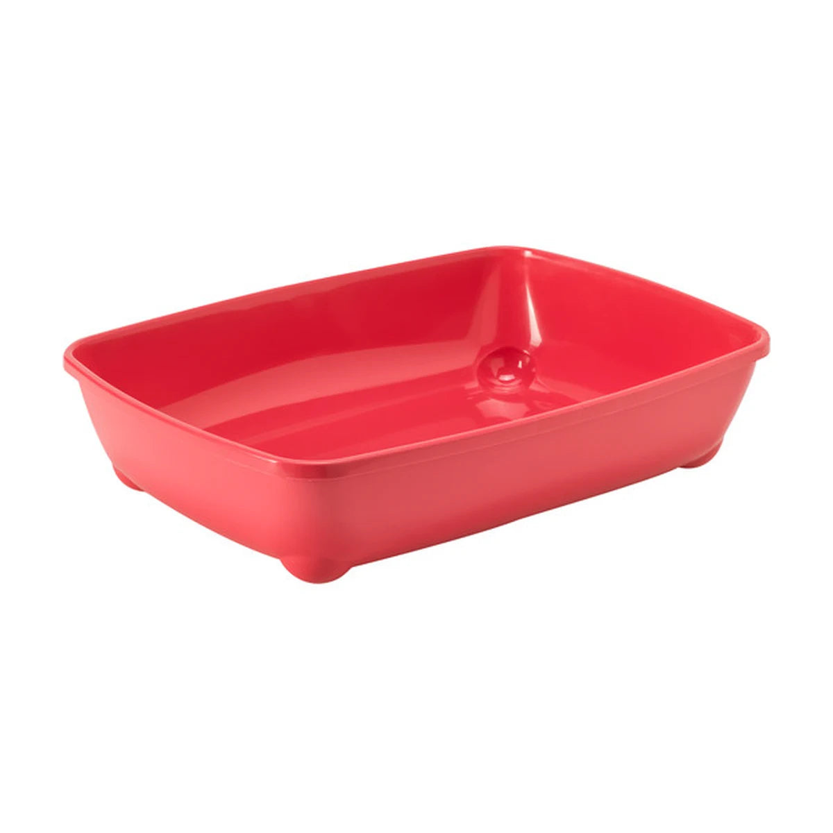 Moderna Arist-O-Tray Medium cat litter tray in Spicy Coral
