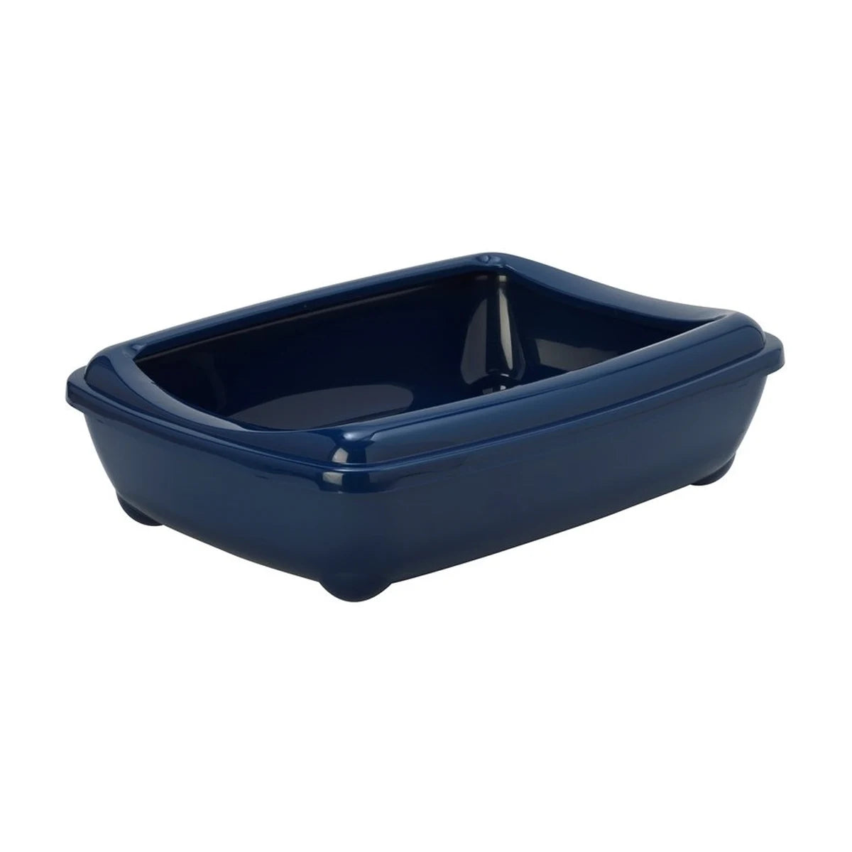 Moderna Arist-O-Tray with Rim Medium cat litter tray in Blue Berry