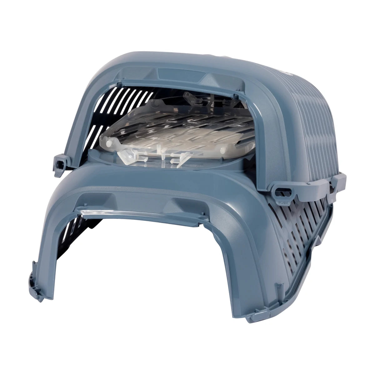 Moderna Aventro Pet Carrier in Copen Blue detached for compact storage