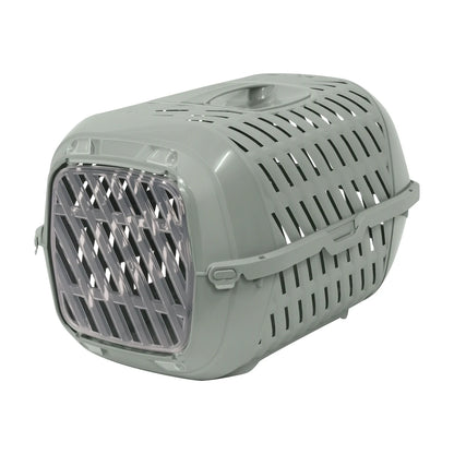 Moderna Aventro Pet Carrier in Olive Green with translucent door and ventilation openings