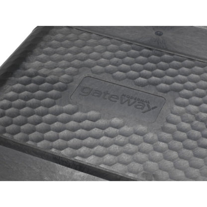 Close-up of Moderna Gateway dog transport kennel textured plastic construction