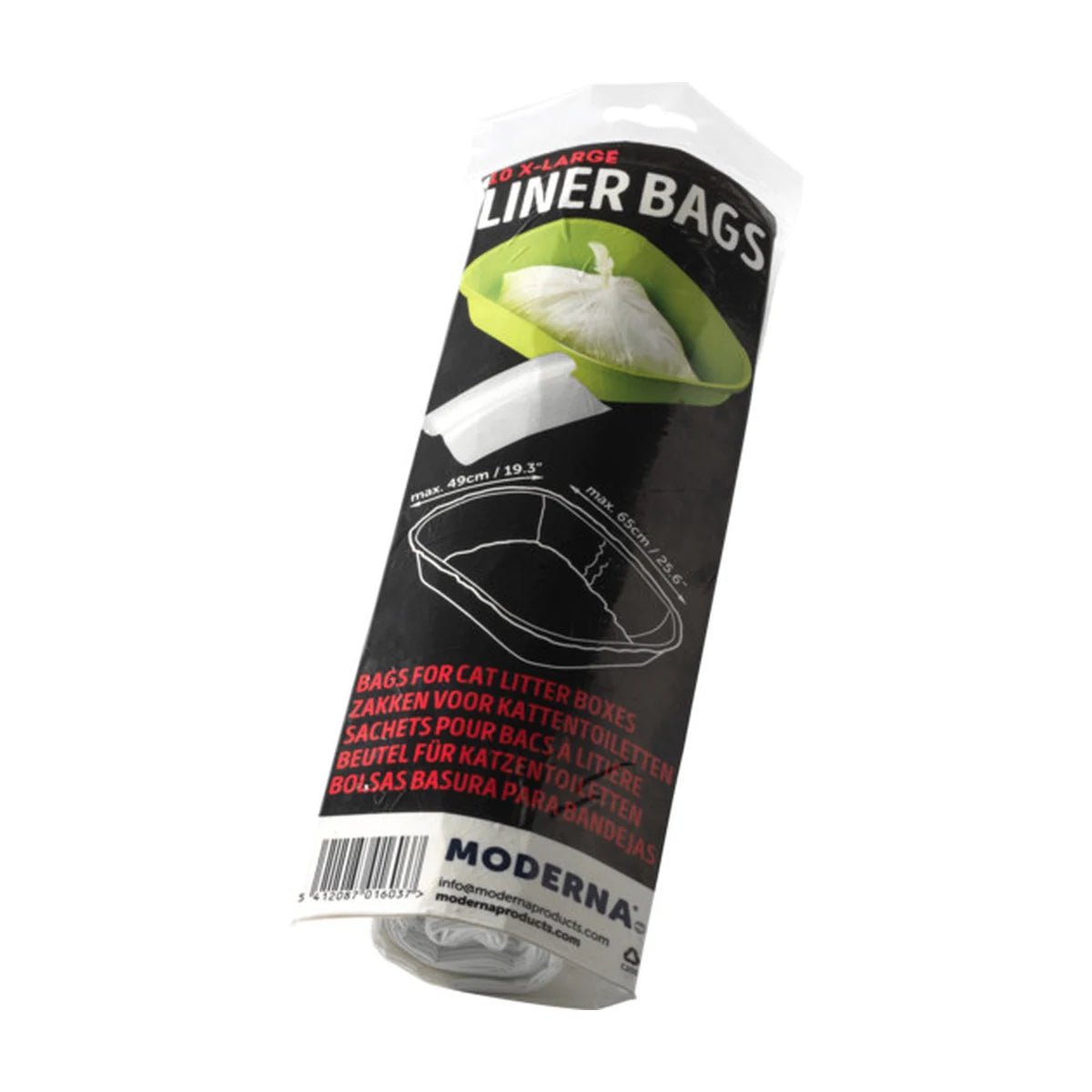 Moderna Linerbags Large cat litter box liners 10 pack for boxes up to 57 × 44 cm