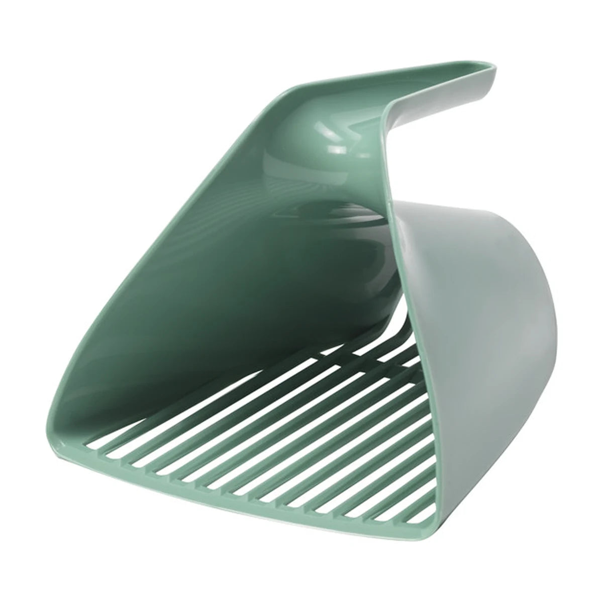 Moderna Scoop & Sift cat litter scoop in Soft Green
