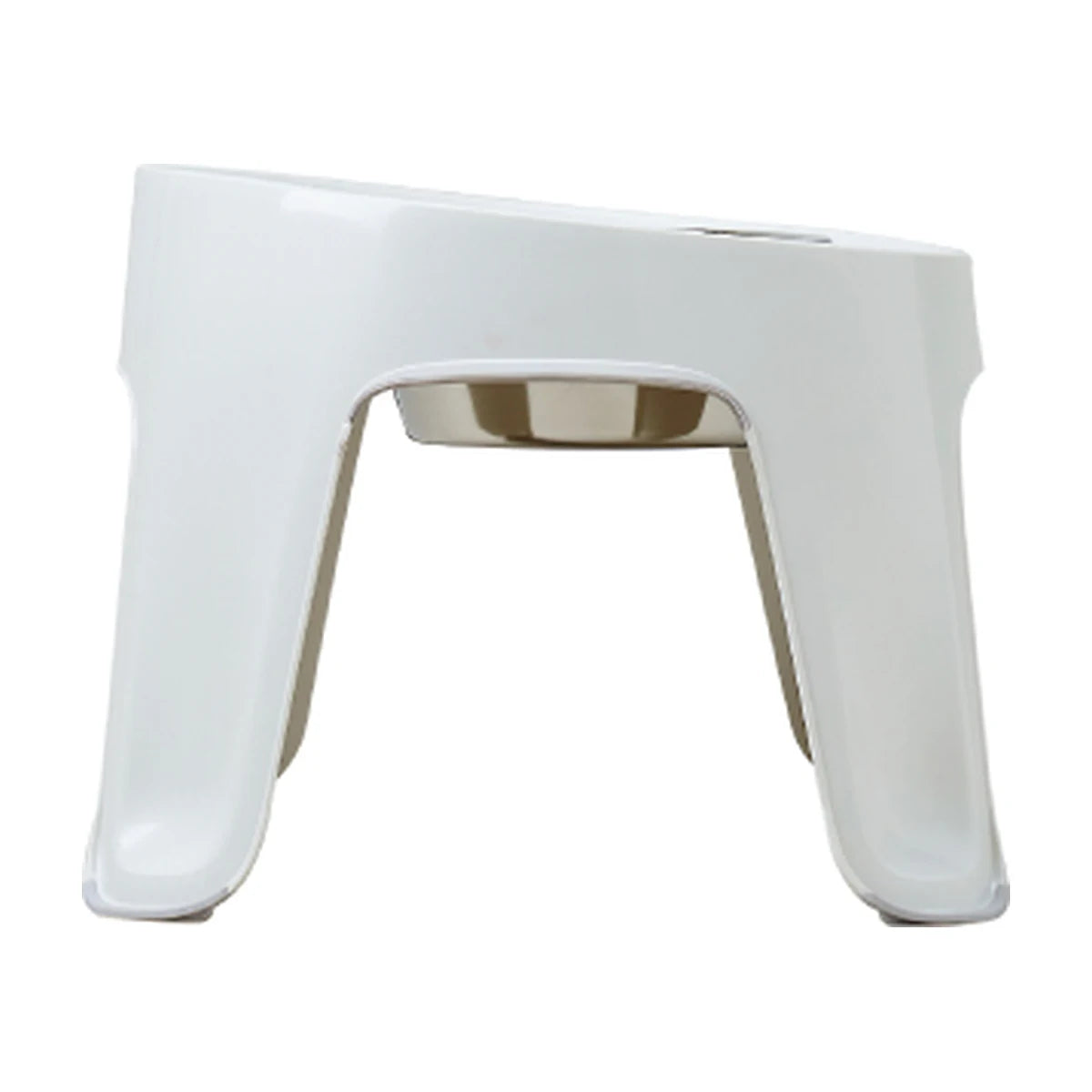 Moderna Skybar elevated dog feeder side view showing raised feeding height