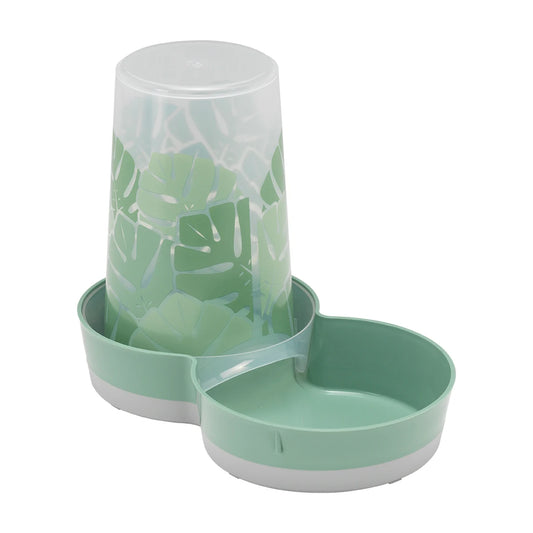 Moderna Tasty Feeder 1.5L Eden Soft Green pet food and water dispenser