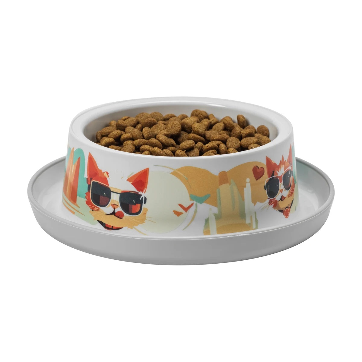 Moderna Trendy Dinner Indy & Louise Small 350 ml pet bowl filled with dry food