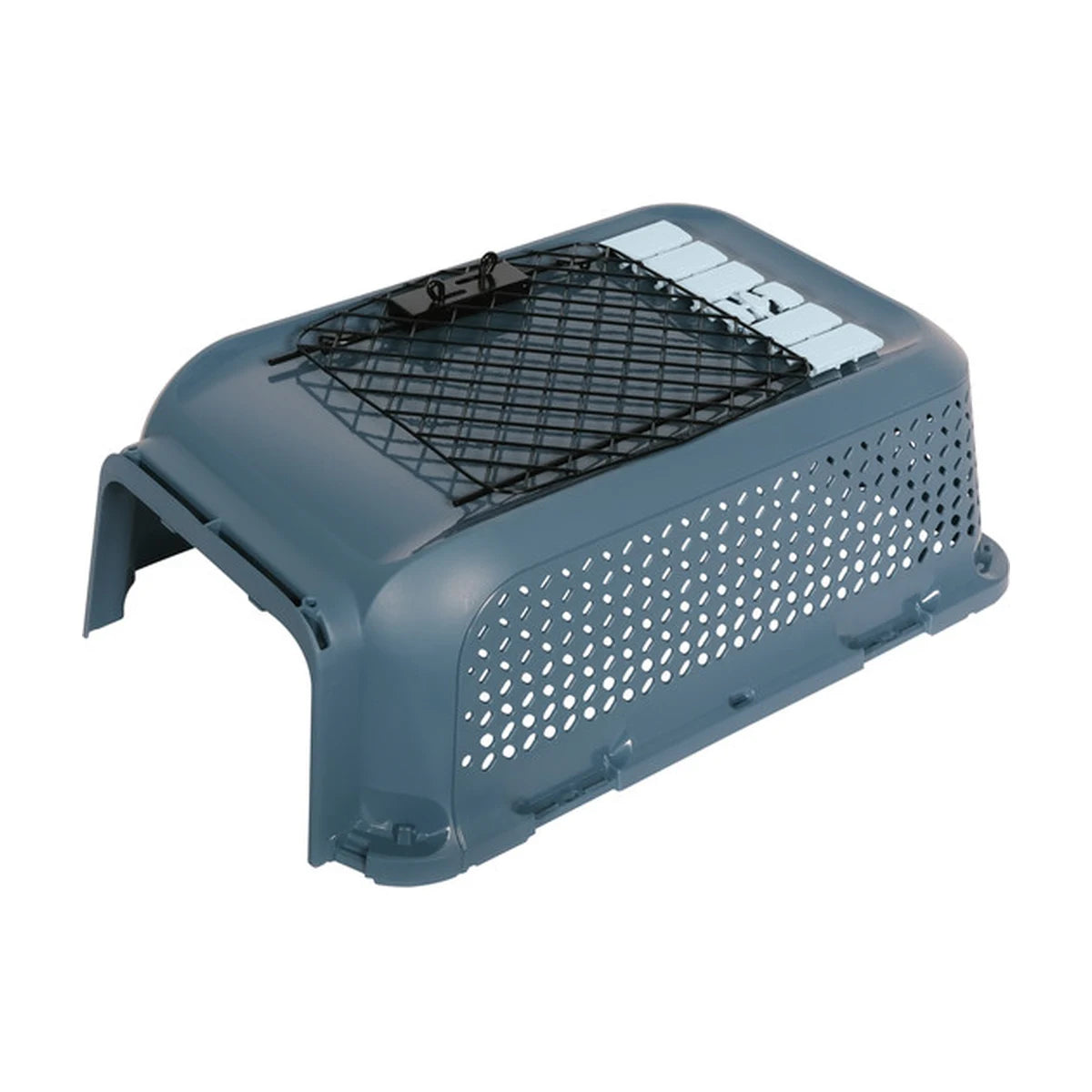 Copen Blue Moderna Ventura carrier detachable upper shell showing ventilation design