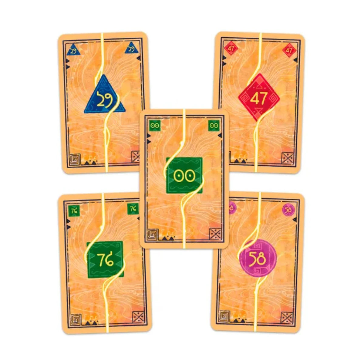 Moirai card game numbered fate cards used for scoring and strategy