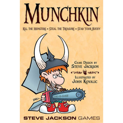 Munchkin card game cover by Steve Jackson Games with fantasy dungeon parody artwork