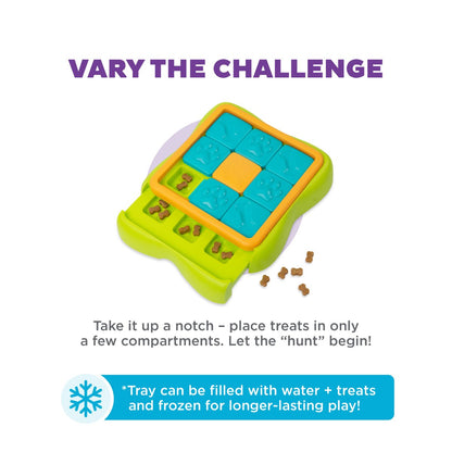 Nina Ottosson Challenge Slider dog puzzle with frozen treat play option