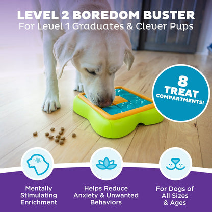 Level 2 Nina Ottosson Challenge Slider dog puzzle with 8 treat compartments