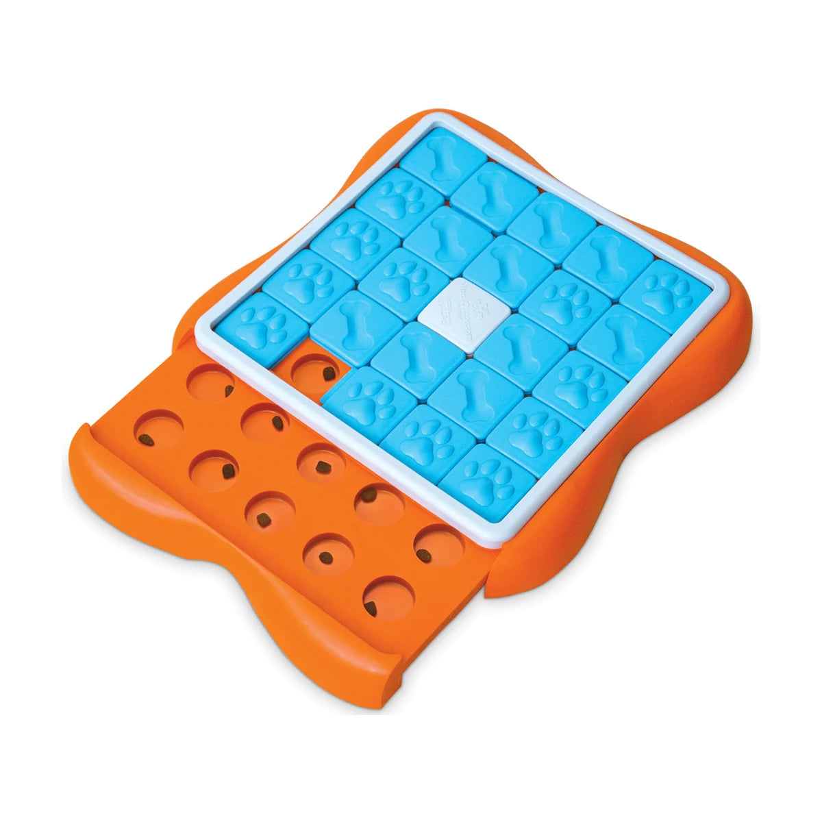 Nina Ottosson Challenge Slider Level 3 dog puzzle toy with removable treat tray