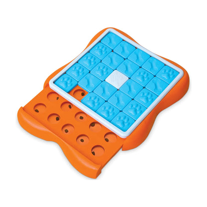 Nina Ottosson Challenge Slider Level 3 dog puzzle toy with removable treat tray