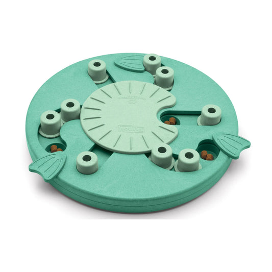 Nina Ottosson Dog Worker Green Level 3 interactive dog puzzle toy with hidden treat compartments for smart play