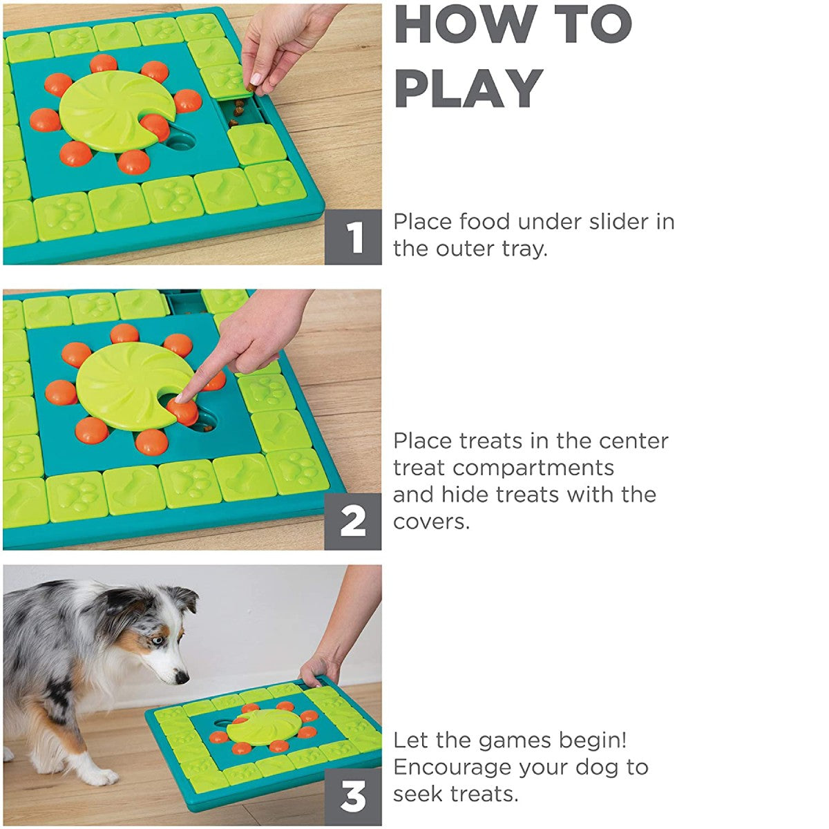 How to play Nina Ottosson MultiPuzzle Level 4 treat puzzle game