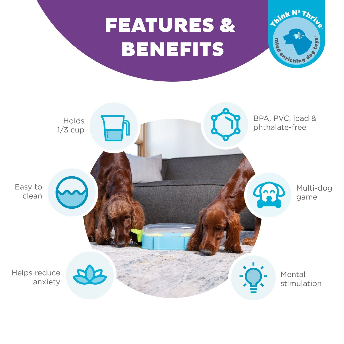 Nina Ottosson Paw N Play Level 2 dog puzzle features easy cleaning mental stimulation and multi dog play