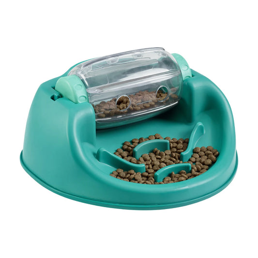 Nina Ottosson Spin N Eat Level 2 puzzle feeder with spinning barrel dispenser