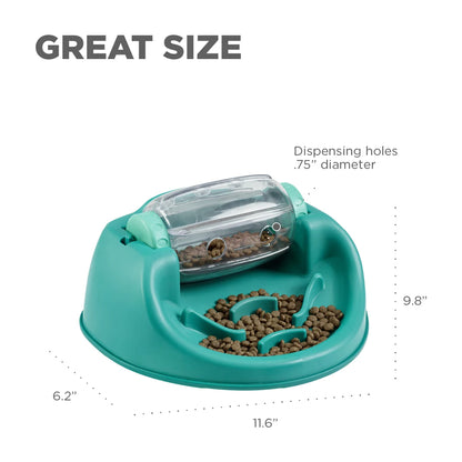 Size and dimensions of the Nina Ottosson Spin N Eat puzzle feeder