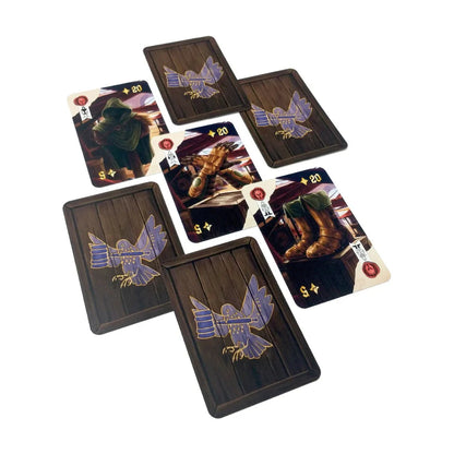 Odd Shop Gear item cards showing equipment pieces and matching card backs