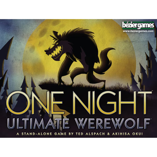 One Night Ultimate Werewolf party card game front box by Bezier Games