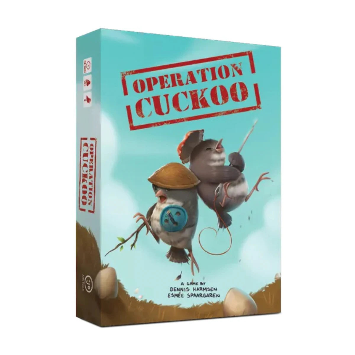 Operation Cuckoo two-player board game box by Jolly Dutch