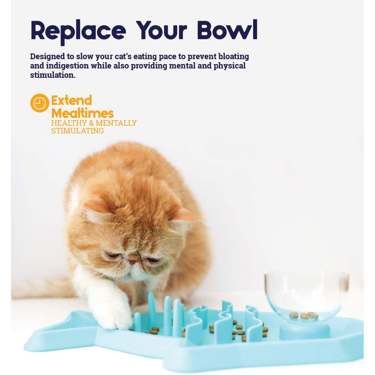 Outward Hound Hunt 'n Snack Mat designed to extend cat mealtimes