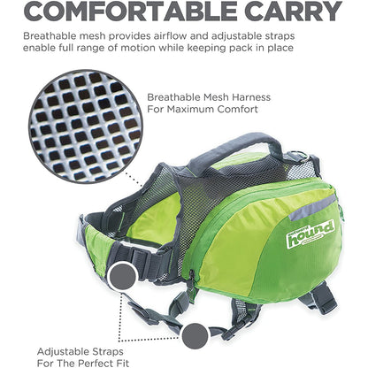 Outward Hound DayPak dog backpack breathable mesh harness and adjustable straps for comfortable carrying